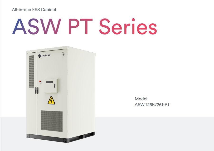 ASW PT Series all-in-one ESS cabinet